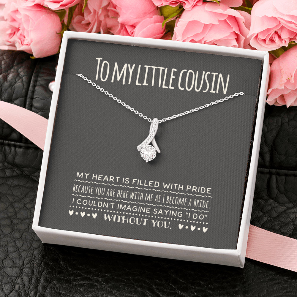 To My Cousin Necklace , Gift For Cousin Sister - Ribbon Necklace - 925 –  Fabunora