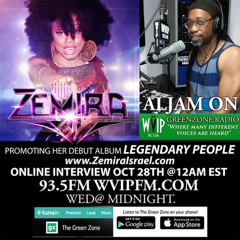 Zemira Israel interviewed by WVIP Greenzone 93.5 Radio