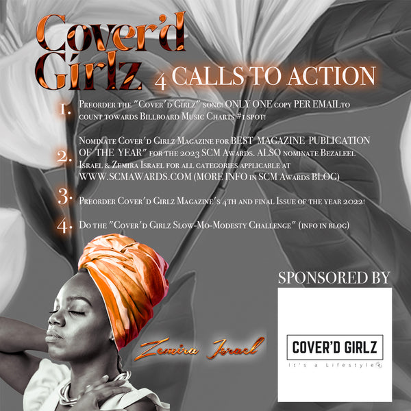 Zemira Israel Cover'd Girlz song's 4 calls to action