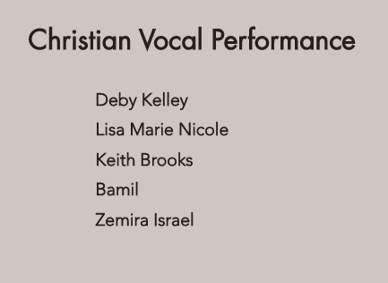 Christian Vocal Performance Zemira Israel Best Cover Song Zemira Israel Homegrown Music Awards