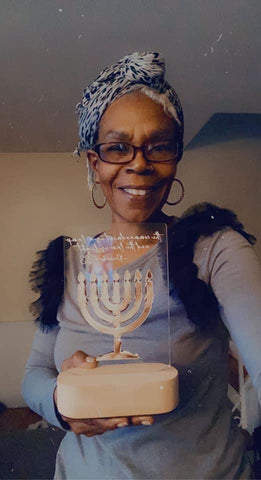 Zemira Israel Menorah Lamp Ztribe Yaffa Israel Hanukkah Decor