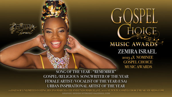 Gospel Choice Music Awards 2023 nominee Zemira Israel