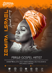 Zemira Israel one sheet august 13, 2023 for Motivation song and multi single