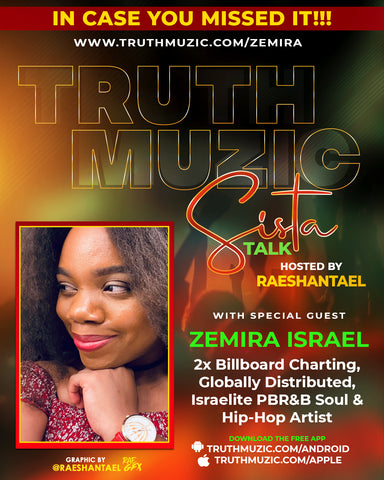 Zemira Israel interviewed on Sista Talk of Truth Music Radio with host Raeshantael