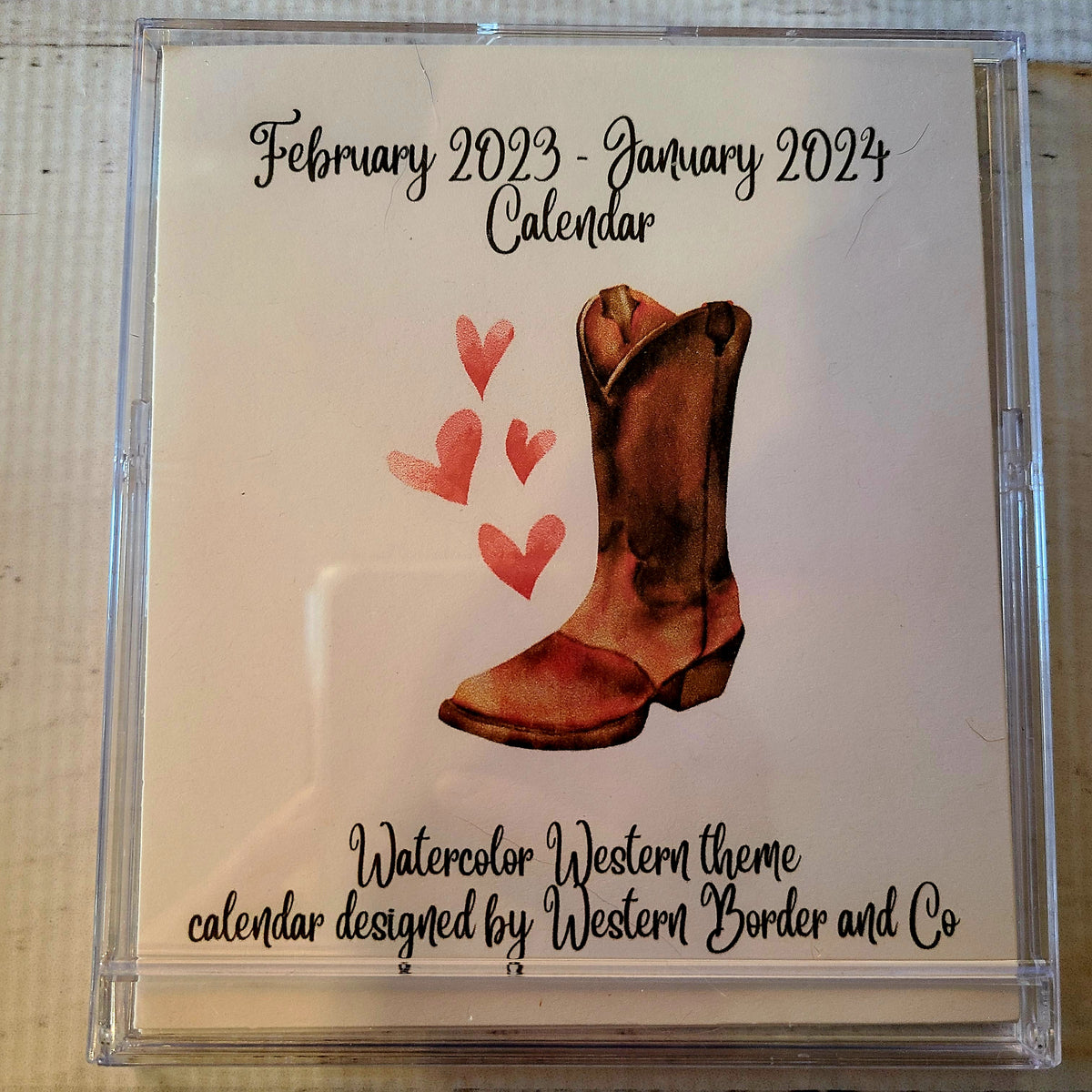 Cowboy Boot Calendar