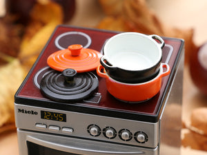 12th Scale Pan / Casserole Dish / Oven Dish in Black or Orange