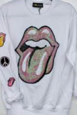 tongue sweatshirt