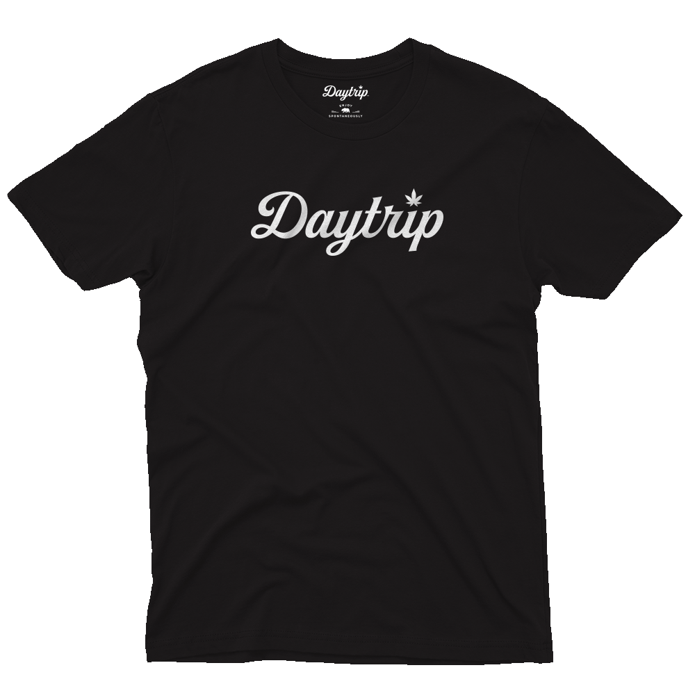 Script Logo Tee - Black - Daytrip Beverages product image