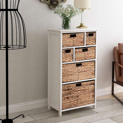 Tall Storage Cabinet With Baskets