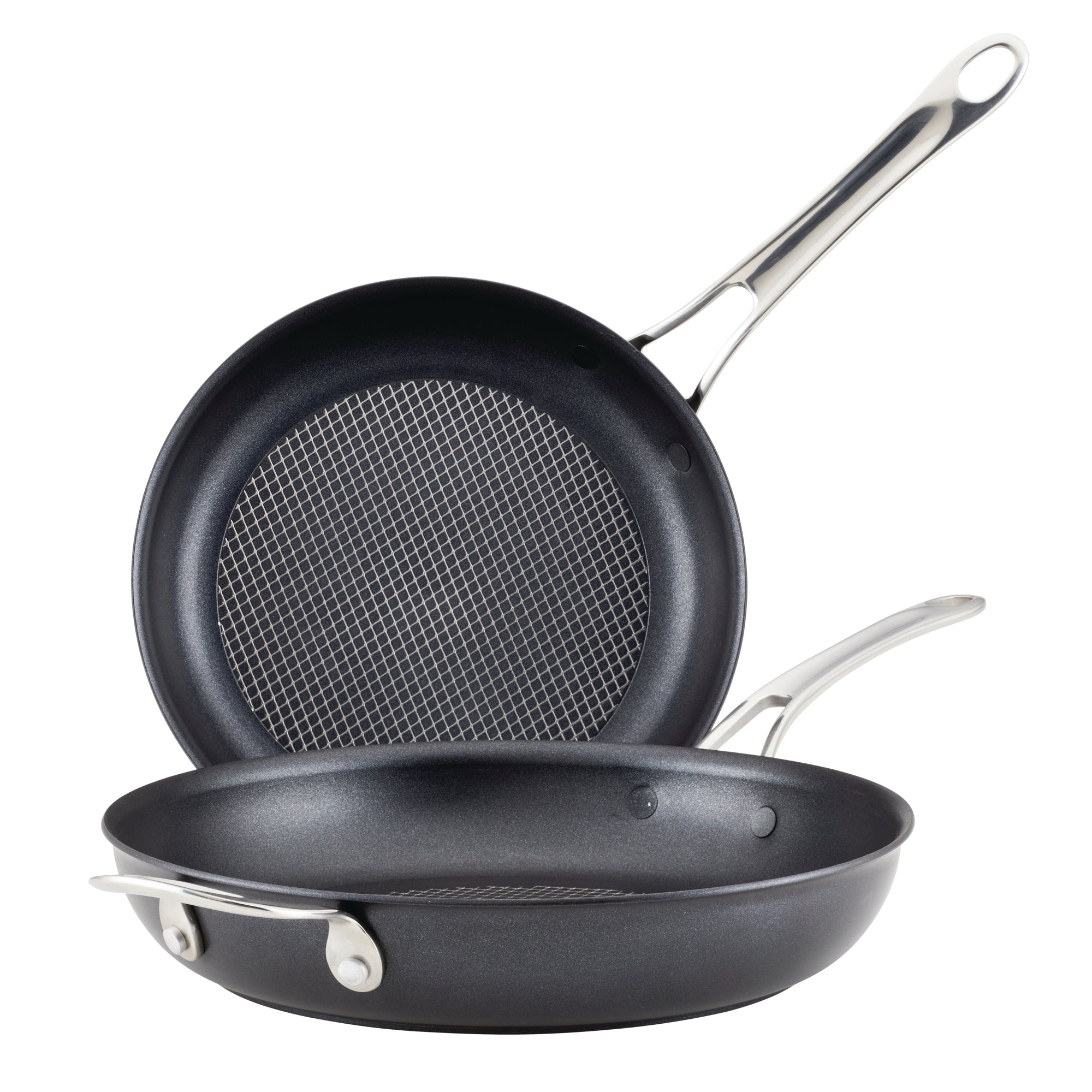 10-Inch and 12-Inch Hybrid Nonstick Frying Pan Set