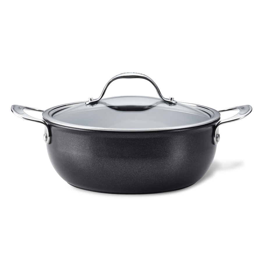 Anolon X SearTech Aluminum Nonstick Cookware Saucepan with Lid, 3-Quar –  Meyer Canada