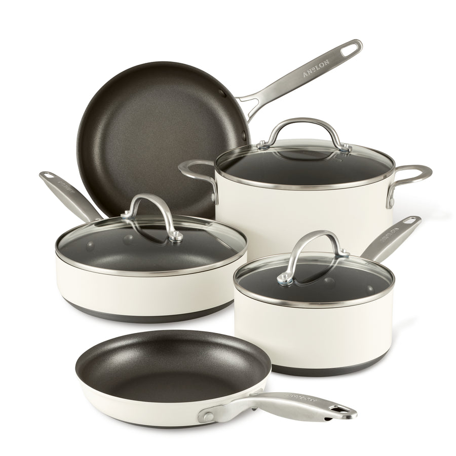 Motto 4-Pieces Detachable Handle Pan & Pots With Lids Cooking Set, Pa