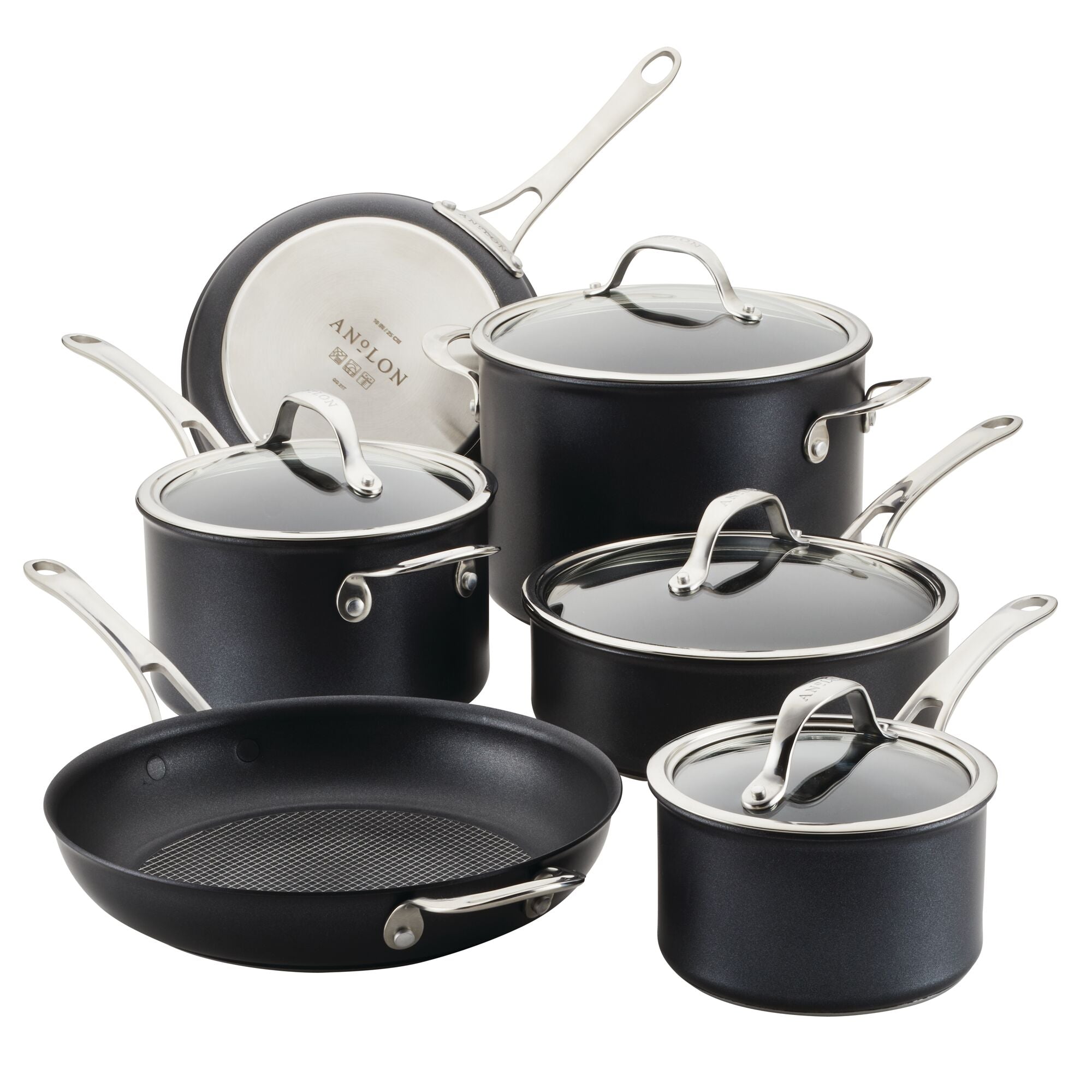 10-Piece Hybrid Nonstick Cookware Induction Set