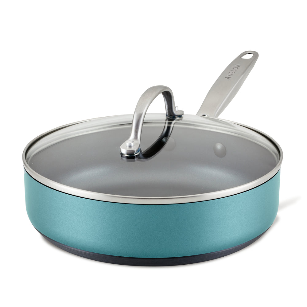 Stone & Beam Sauce Pan with Lid, 2-Quart, Hard-Anodized Non-Stick Aluminum