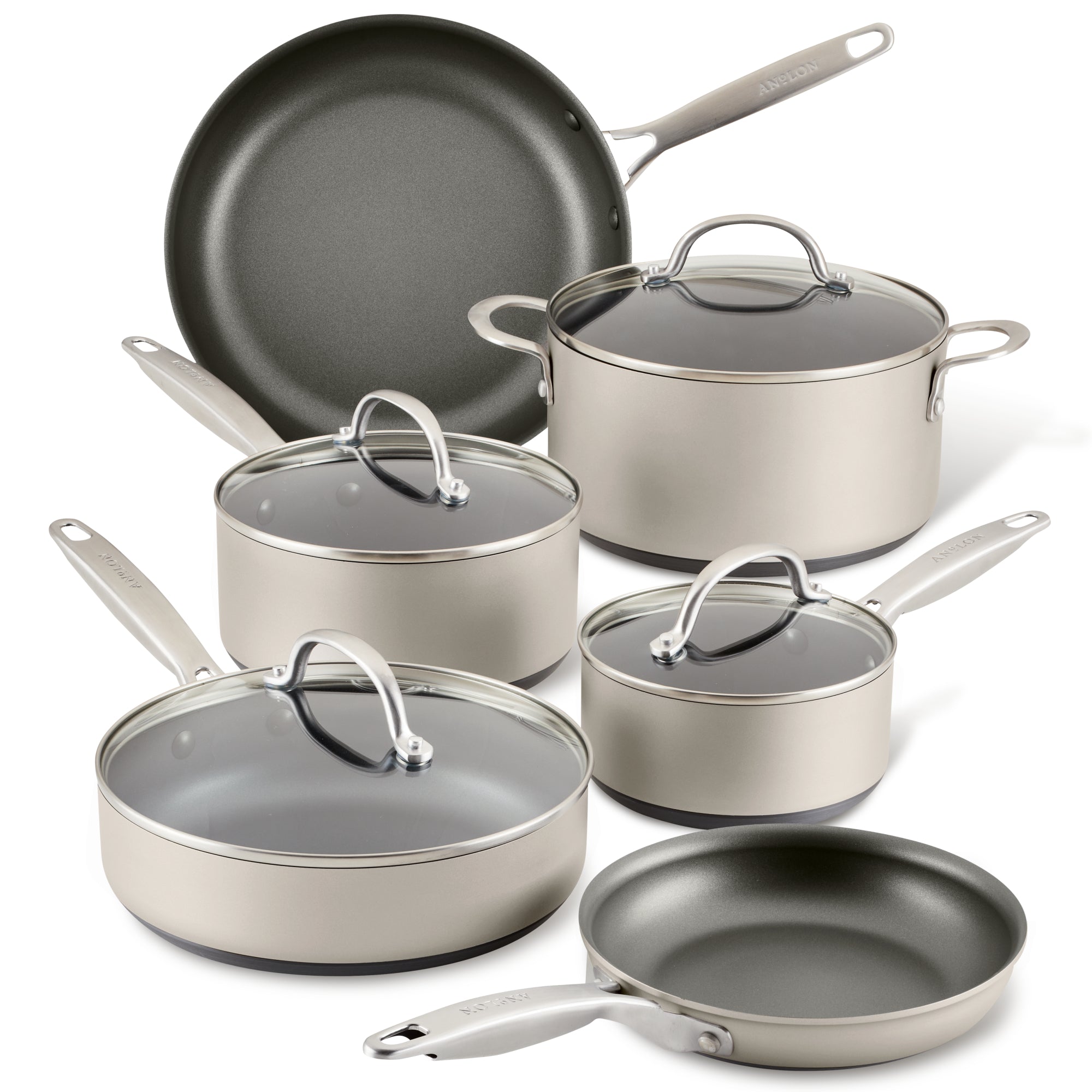 10-Piece Hard Anodized Nonstick Cookware Set - Anolon product image