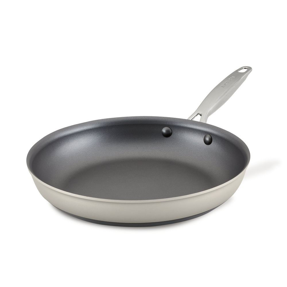 Anolon Advanced Home Hard-Anodized Nonstick Deep Frying Pan with Lid · 12- Inch