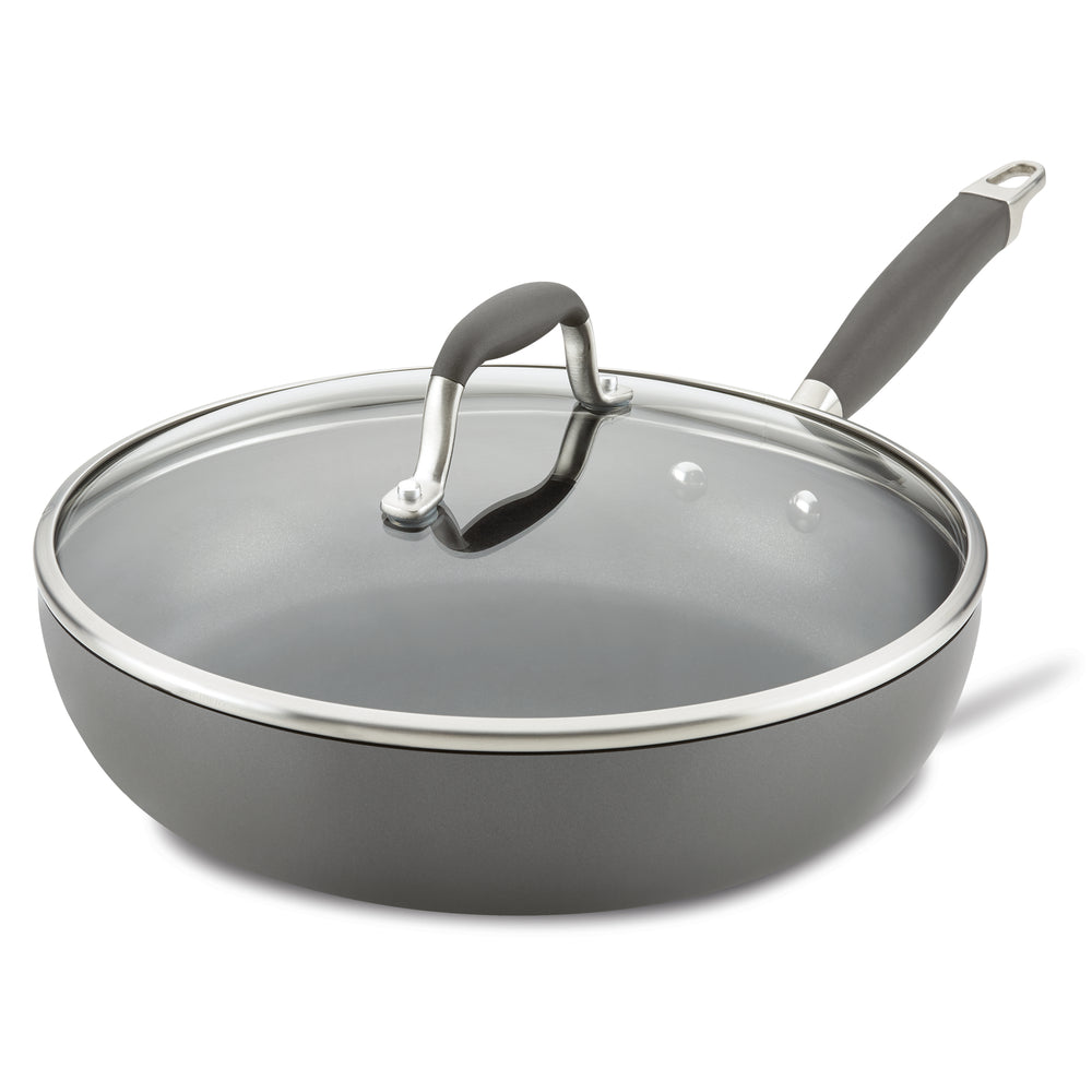 14-Inch Frying Pan Nonstick Cooker Aluminum Durable with Lid