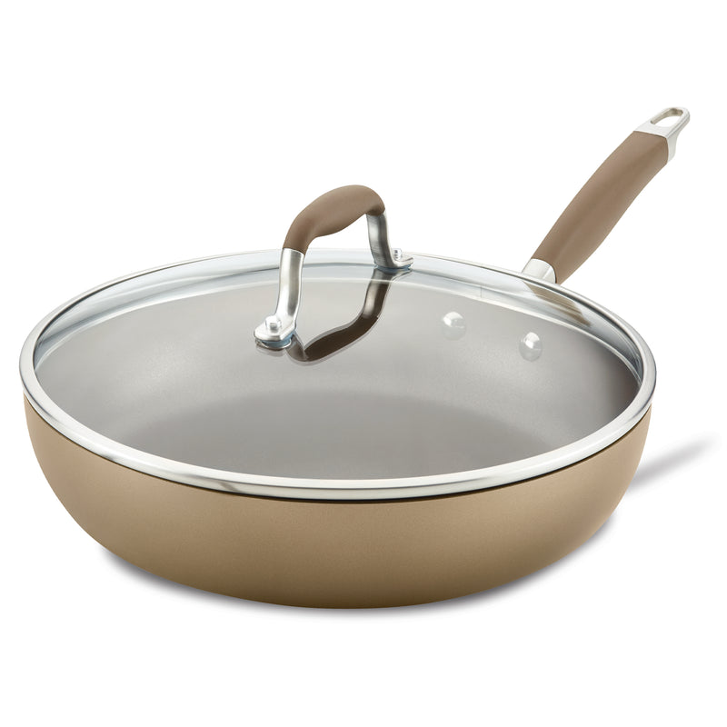 deep frying pan with lid for induction hob