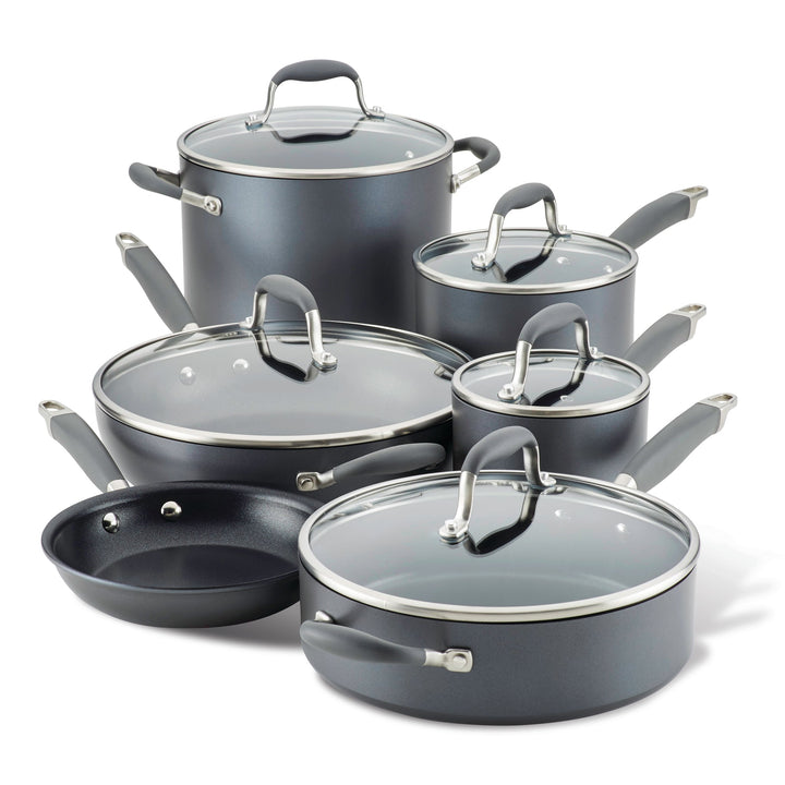 Nesting 11 Pc Nonstick Cookware Set - Red - Tramontina US