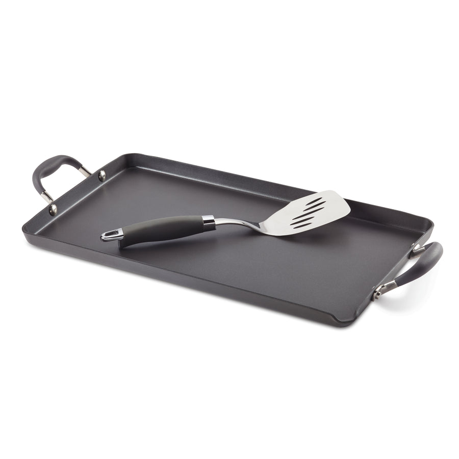 Anolon Advanced Home Hard-Anodized 12.5 Nonstick Divided Grill and Griddle  Skillet - Macy's