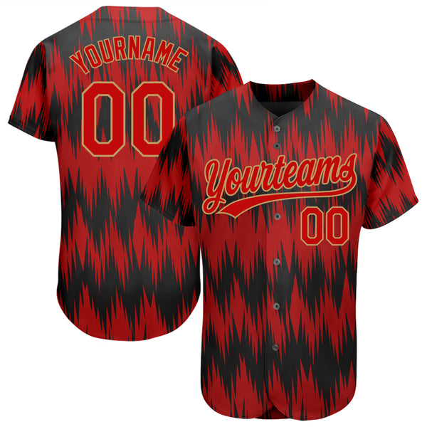 Custom 3D Pattern Design Stop War In Ukraine Authentic Baseball Jersey