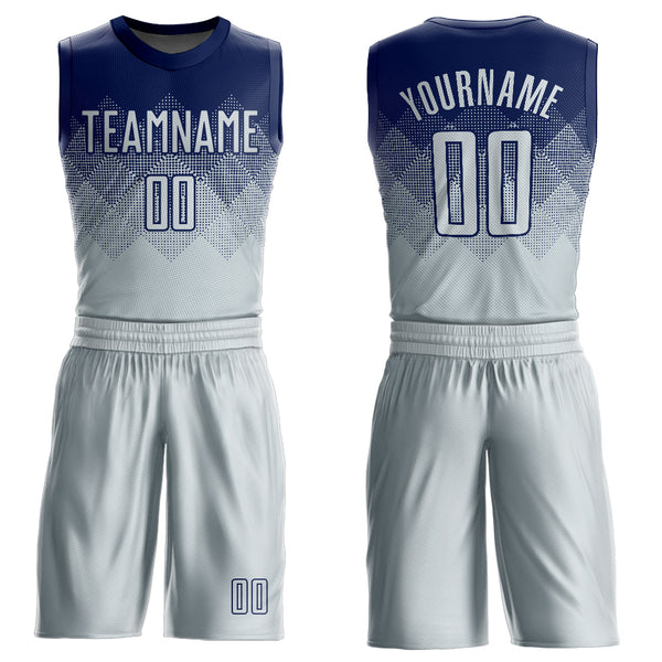 Custom Purple Purple-White Music Festival Round Neck Sublimation Basketball  Suit Jersey