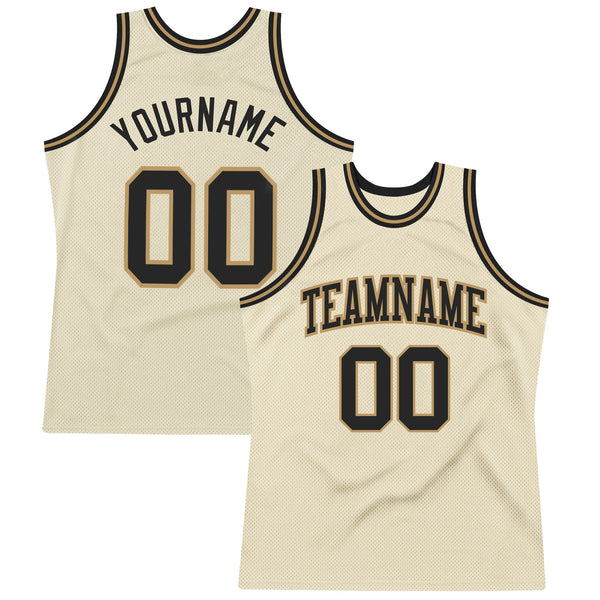 Cheap Custom Royal Black-Gold Round Neck Sublimation Basketball