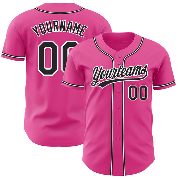 Custom Olive Pink-White Authentic Salute To Service Baseball Jersey