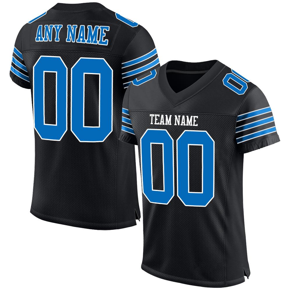 blue and white jersey football