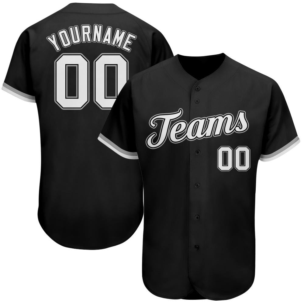 black baseball jersey custom