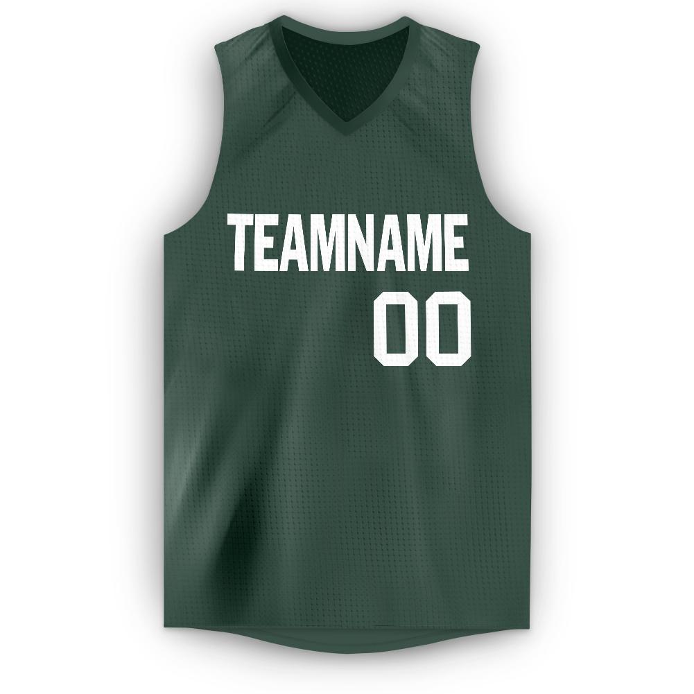 green and white basketball jersey