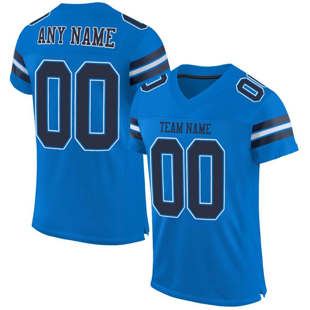 football jersey design blue and white