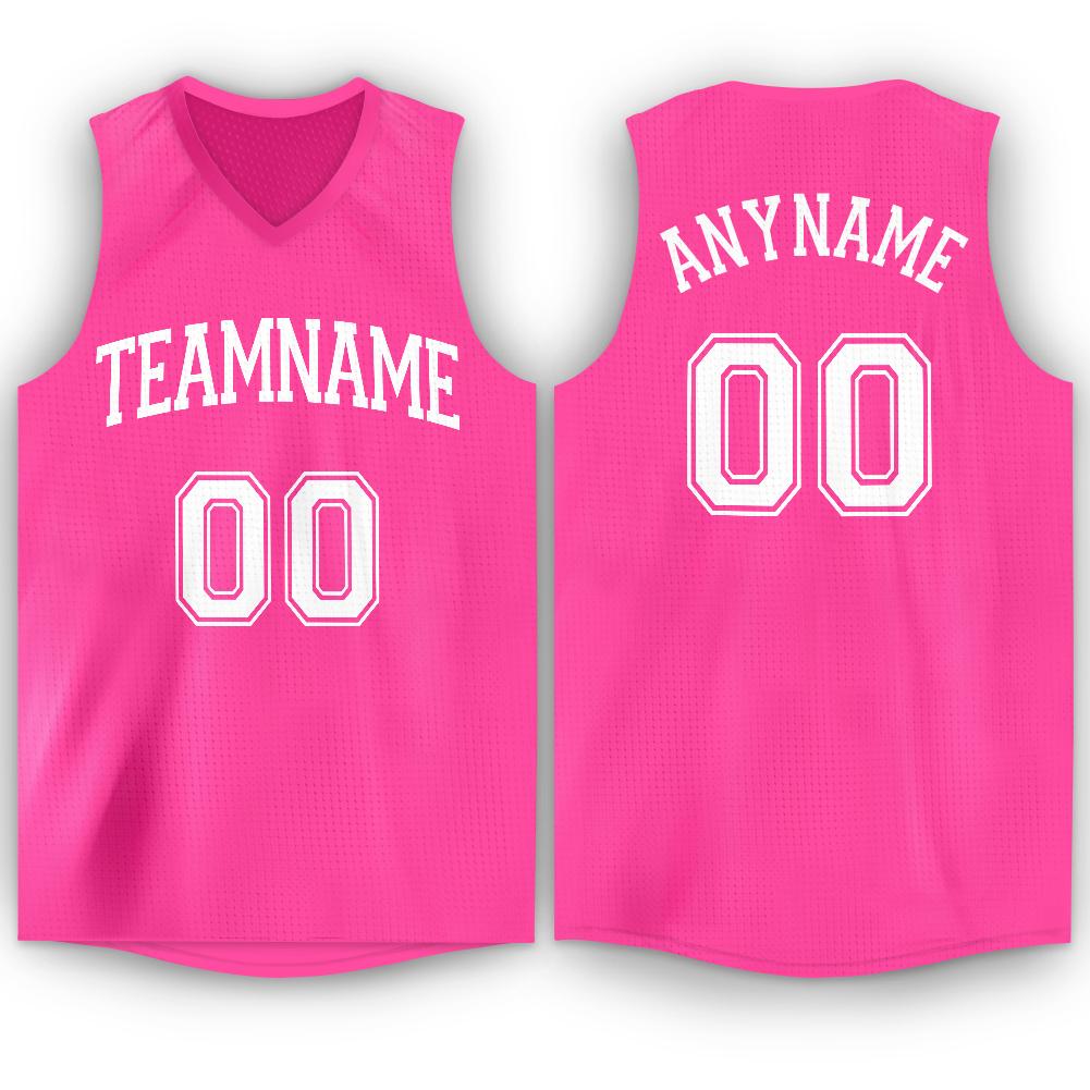 pink and white jersey