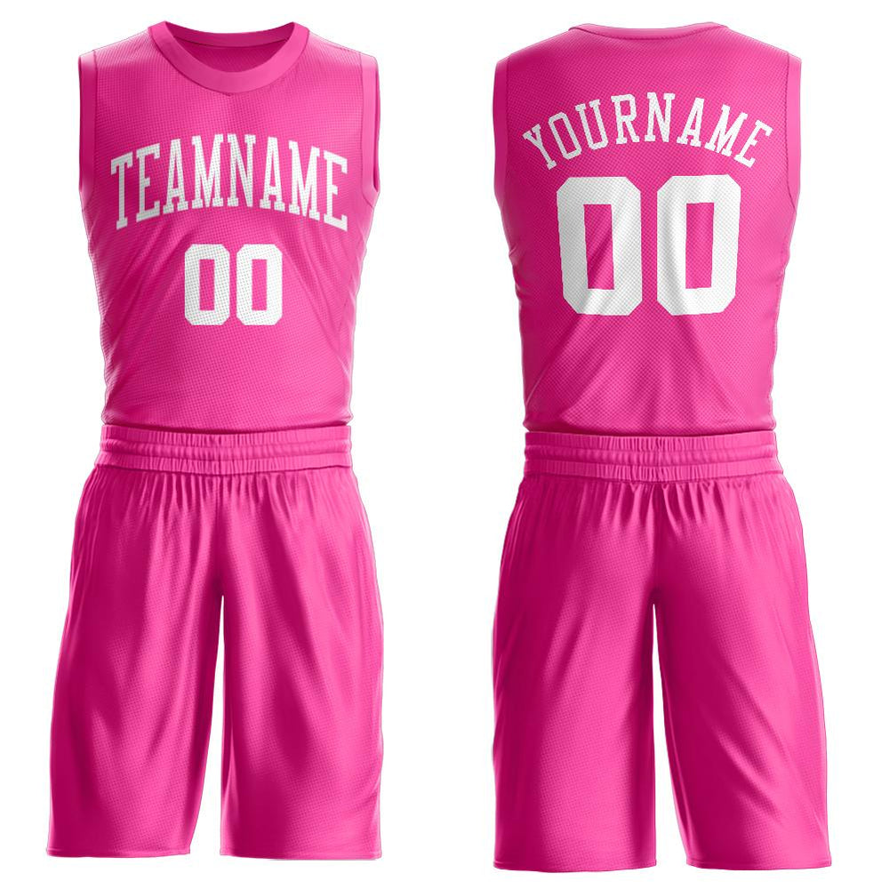 pink sublimation basketball jersey