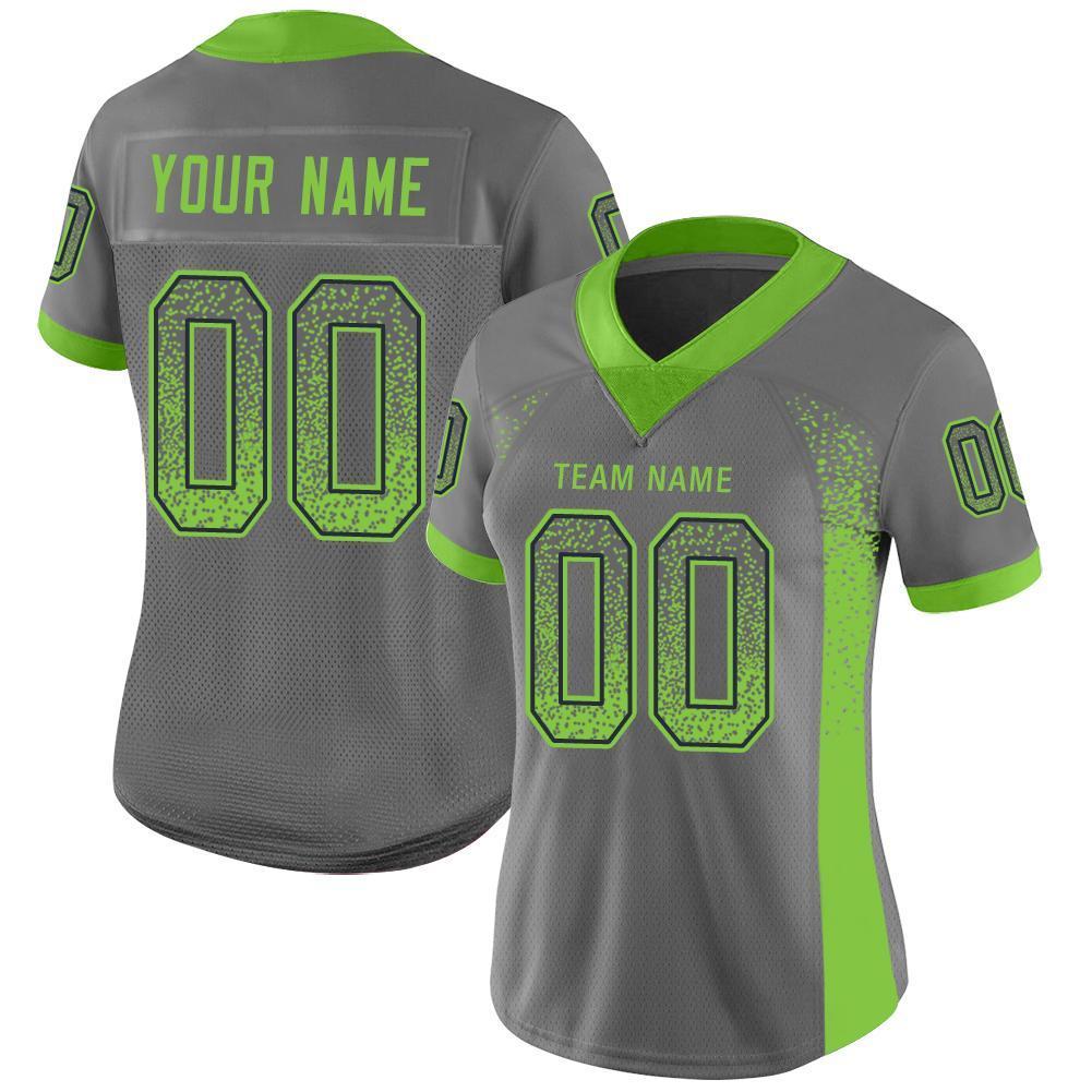 fluorescent green football jersey