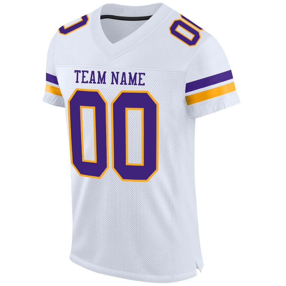 purple and gold football jersey