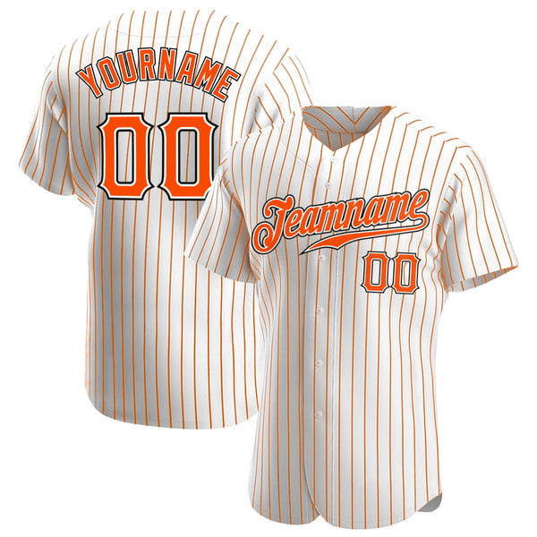 Custom Baseball White Pinstripe Jerseys and Uniforms Authentic Sale –  FansCustom