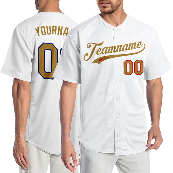 Custom Black Black-Old Gold Authentic Baseball Jersey