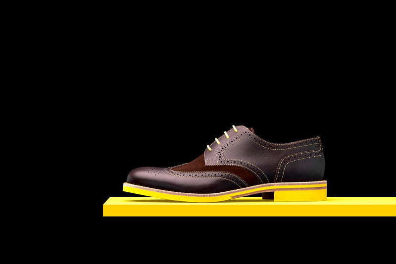 yellow leather shoes mens