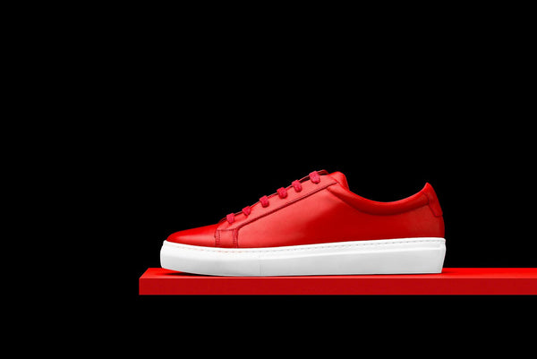 mens sneakers red