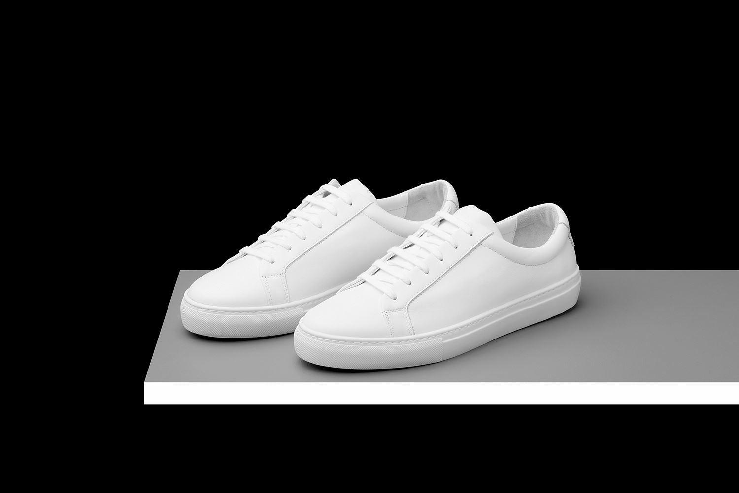 Mens White Leather Sneakers – Bold Society