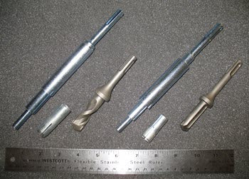 setting tool and stop drill bit combo tools