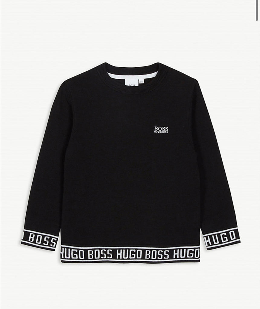 white hugo boss jumper