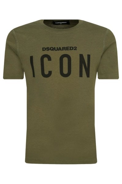 dsquared2 icon t shirt khaki