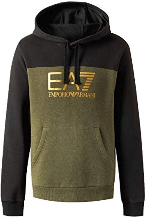 ea7 green hoodie