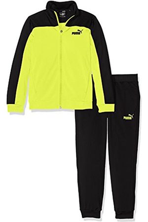 black and yellow puma tracksuit