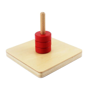 Disc on vertical dowel | Wood N Toy| Montessori Toddler – Wood N Toys