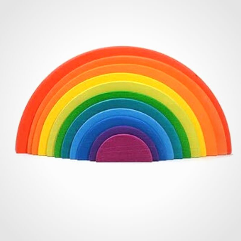 rainbow toy wooden