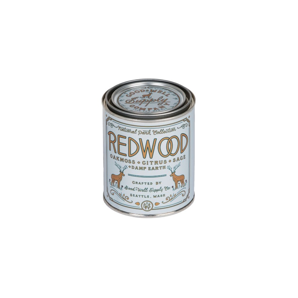 Redwood Candle - Oakmoss Sage Citrus + Damp Earth