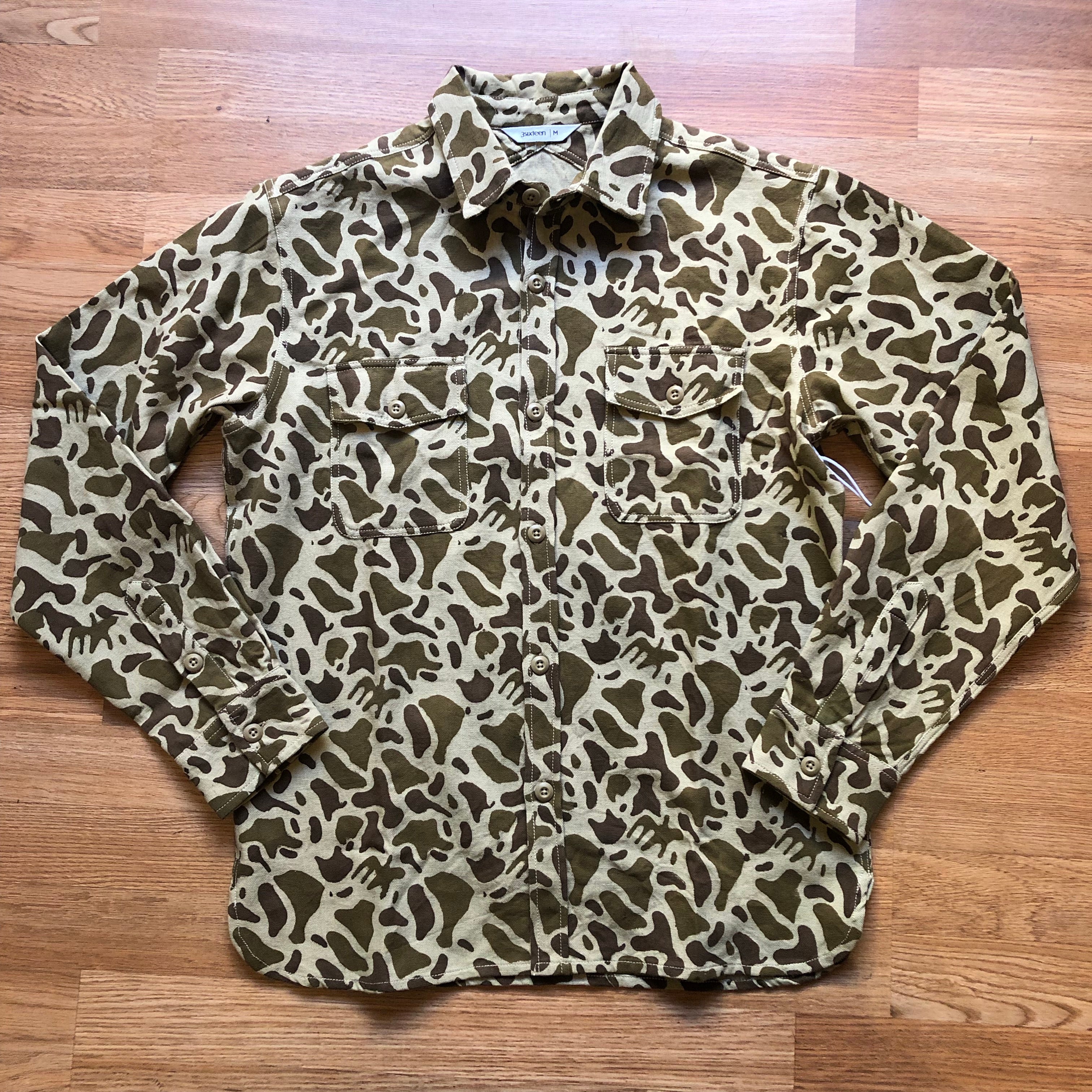 CPO Shirt - Hand-Loomed & Hand-Blocked - Arp Camo